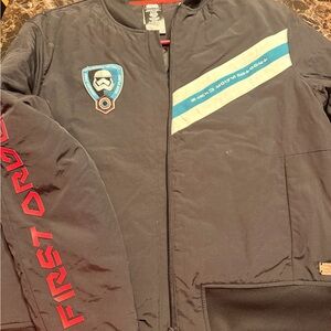 Star Wars Black Bomber Jacket with Red and Blue Accents